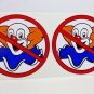 Pair of NO BOZOS Vintage Style DECALS, 3 Inch, Vinyl STICKERs, rat rod, racing