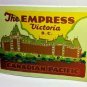 Empress Victoria Hotel Canadian Pacific Vintage Style Travel Decal/Vinyl Sticker