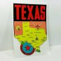 State of Texas Vintage Style Travel Decal / Vinyl Sticker, Luggage Label
