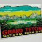 Grand Teton National Park Wyoming Vintage Style Travel Decal / Vinyl Sticker
