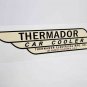 Beige THERMADOR Black Letters Car Cooler STICKER, evaporative swamp cooler decal
