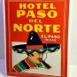 El Paso Texas Hotel Vintage Style Travel Decal / Vinyl Sticker, Luggage Label