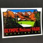 Olympic National Park Decal, Washington Vintage Style Vinyl Sticker