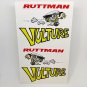 RUTTMAN VULTURE Mini Bike DECALs | Vinyl STICKERs, Left and Right Facing, 4"