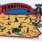 Pennsylvania Vintage Style Travel Decal / Vinyl Sticker, Luggage Label