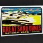 Great Sand Dunes National Park Vintage Style Decal, Vinyl Sticker, Luggage Label