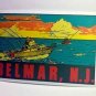 Belmar New Jersey Vintage Style Travel Decal / Vinyl Sticker, Luggage Label