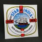 Star of India San Diego Vintage Style Travel Decal / Vinyl Sticker