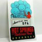 Hot Springs Arkansas Vintage Style Travel Decal / Vinyl Sticker, Luggage Label