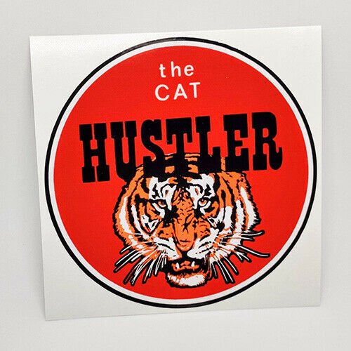 HPE CAT HUSTLER Mini Bike Clutch Cover DECAL | Vinyl Minibike STICKER