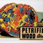 Petrified Wood Arizona Vintage Style Travel Decal / Vinyl Sticker, Luggage Label