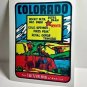 Colorado Vintage Style Travel Decal / Vinyl Sticker, Luggage Label