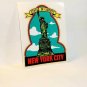 New York City & Statue of Liberty Vintage Style Travel Decal, Vinyl Sticker