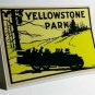 YELLOWSTONE PARK Touring Car Vintage Style Travel Decal, Vinyl STICKER, Label