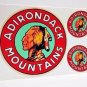 Adirondack Mountains Vintage Style Travel Decals / Vinyl Stickers, Luggage Label