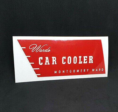 Montgomery Ward Car Cooler Sticker,  Wards Swamp Cooler Decal
