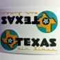 Texas Air Lines Vintage Style Travel Decal / Vinyl Sticker,Luggage Baggage Label