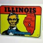 Illinois Home of Lincoln Vintage Style Travel Decal /Vinyl Sticker,Luggage Label