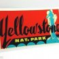 Yellowstone Park 1950's Vintage Style Travel Decal, Vinyl Sticker, Luggage Label