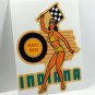 Indiana "Plenty Racey" Vintage Style Travel Decal / Vinyl Sticker, Luggage Label