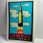 Lompoc California Vintage Style Travel Decal / Vinyl Sticker, Luggage Label