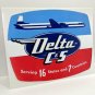 DELTA C&S Airlines Vintage Style Decal, Vinyl Sticker, Luggage Label