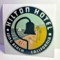 Hilton Hotel Long Beach Vintage Style Travel Decal / Vinyl Sticker,Luggage Label