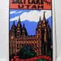 Salt Lake City Mormon Temple Vintage Style Travel Decal / Vinyl Luggage Sticker