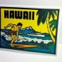 Hawaii Surfing Vintage Style Travel Decal / Vinyl Sticker, Luggage Label