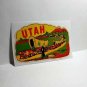 UTAH The Beehive State, Vintage Style Travel Decal, Vinyl Sticker, luggage label