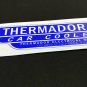 Blue THERMADOR White Letters Car Cooler STICKER, evaporative swamp cooler decal