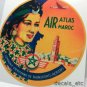 Atlas Air Maroc Vintage Style Travel Decal / Vinyl Sticker, Luggage Label
