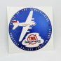 TWA DECAL - Route of the Stratoliners Vintage Style Vinyl Sticker, Luggage Label
