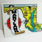 State of Maryland Vintage Style Travel Decal / Vinyl Sticker, Luggage Label