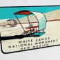 White Sands New Mexico Vintage Style Travel Decal / Vinyl Sticker, Luggage Label