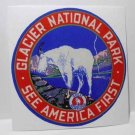 Glacier National Park, See America First, Great Northern, Travel Decal / Sticker