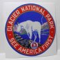 Glacier National Park, See America First, Great Northern, Travel Decal / Sticker