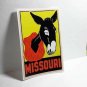 MISSOURI Mule Vintage Style Travel Decal, Vinyl Sticker, luggage label