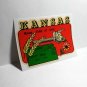 KANSAS Grain Fields Vintage Style Travel Decal, Vinyl Sticker, luggage label