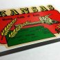 KANSAS Grain Fields Vintage Style Travel Decal, Vinyl Sticker, luggage label