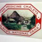 Glacier National Park Vintage Style Travel Decal / Vinyl Sticker,Luggage Label