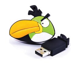 Green Fancy bird USB Flash Drive
