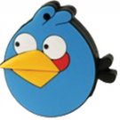 Blue fancy bird USB Flash Drive