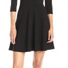 NWOT Lark & Ro Women's 3/4 Sleeve Knit Fit-and-Flare Dress sz Large (Approx. 12)