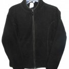 Women's TIKUDO Anti Fill Polar Fleece Jacket  sz L Black Zip Up NWT