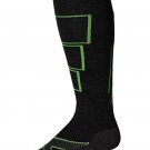 Lorpen Men's T2 Classic Merino Ski Light Socks sz M Black & Green