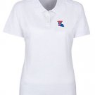 Oxford NCAA Women's Louisiana Tech Bulldogs 3-Button Polo White Shirt sz L