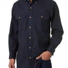 NWT Backpacker Men's Solid Navy Blue Heavyweight Shirt 100% Cotton, Sizes 2XL