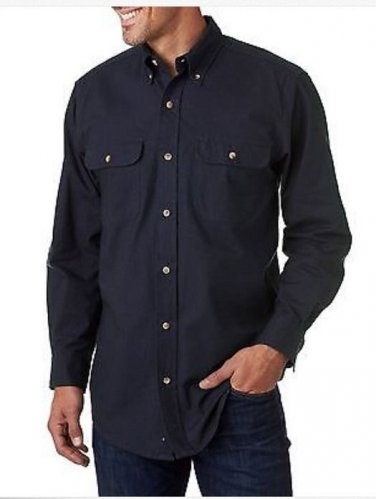 NWT Backpacker Men's Solid Navy Blue Heavyweight Shirt 100% Cotton, Sizes 2XL