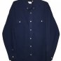 NWT Backpacker Men's Solid Navy Blue Heavyweight Shirt 100% Cotton, Sizes 2XL